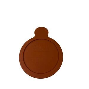 Vision heat and grab 6" round bowl with lid amber microwaveable food storage v-1